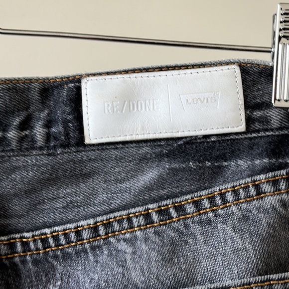 Re/Done | Skirts | New Redone Levis Distressed Raw Hem High Rise Button ...